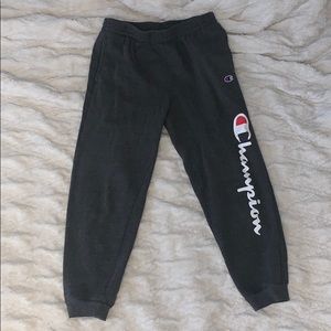 Boys Champion sweatpants size large dark gray